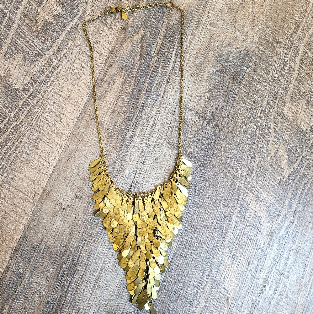 Gold colored Statement Necklace